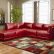 Red Leather Living Room Furniture Wonderful On Warm Sectional L Shaped Sofa Design Ideas For 2