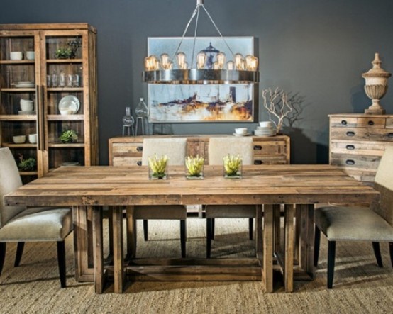 Interior Rustic Dining Table Decor Charming On Interior Set Com 25 Rustic Dining Table Decor