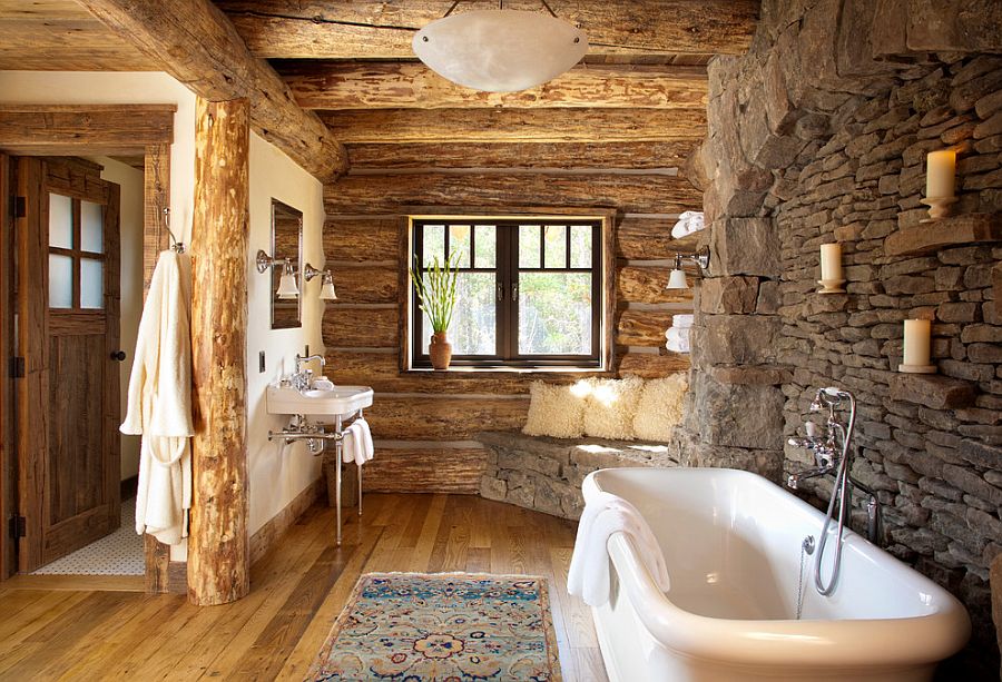 Bathroom Rustic Stone Bathroom Designs Excellent On Inside 30 Exquisite And Inspired Bathrooms With Walls 0 Rustic Stone Bathroom Designs