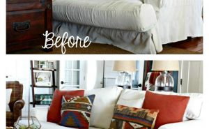 Sofa Covers Before After
