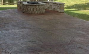 Stained Concrete Patio Gray