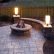 Stamped Concrete Patio With Fire Pit Charming On Floor And Gas Stone Walls Lighting 3