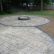 Home Stamped Concrete Patio With Square Fire Pit Stylish On Home Regarding Delighful Stone Cap Buil 9 Stamped Concrete Patio With Square Fire Pit