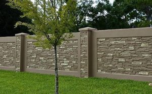Stone Privacy Fence