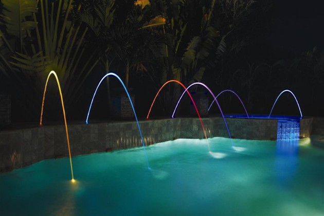 Home Swimming Pool Lighting Ideas Magnificent On Home With 15 Attractive 11 Swimming Pool Lighting Ideas