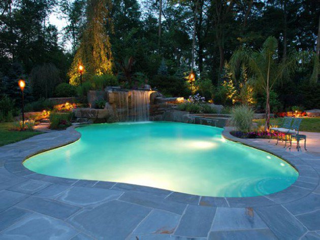 Home Swimming Pool Lighting Ideas Stunning On Home Regarding 15 Attractive 6 Swimming Pool Lighting Ideas