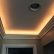 Interior Tray Ceiling Lighting Ideas Nice On Interior Intended Narrow Illuminated With Rope And Designed 14 Tray Ceiling Lighting Ideas