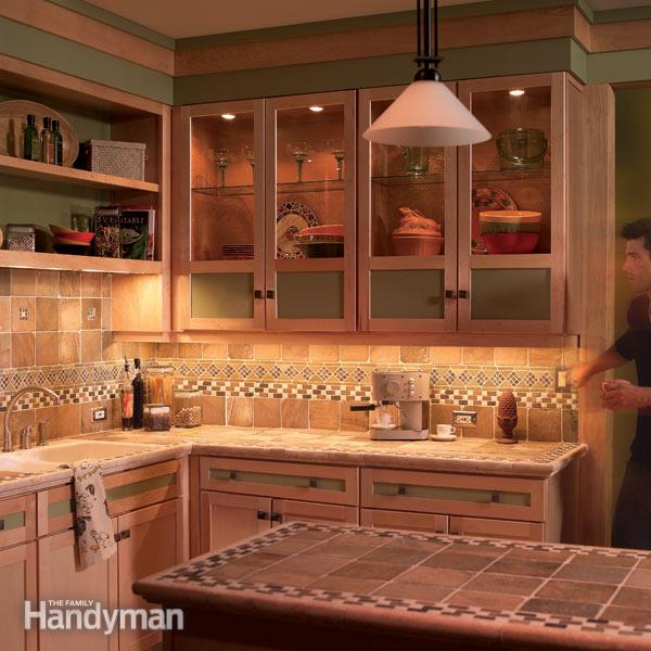 Interior Under Cabinet Lighting Kitchen Interesting On Interior Intended How To Install In Your Family Handyman 4 Under Cabinet Lighting Kitchen