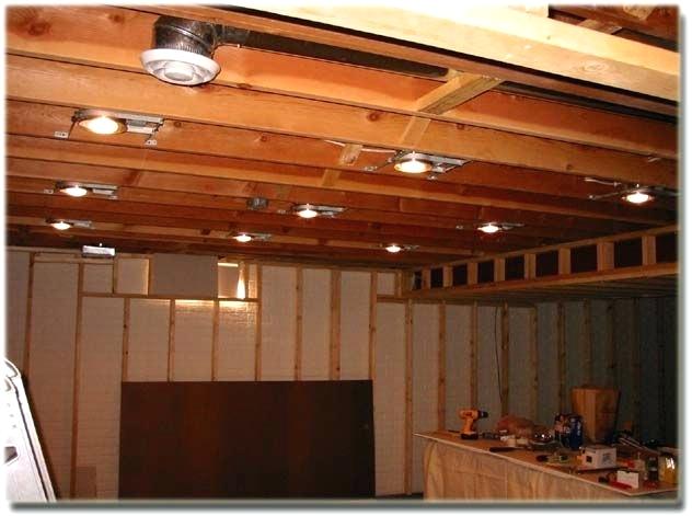  Unfinished Basement Lighting Contemporary On Interior Ideas Ceiling 21 Unfinished Basement Lighting