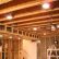 Unfinished Basement Lighting Contemporary On Interior Inside For Ceiling Prodigious Ideas Bright 3