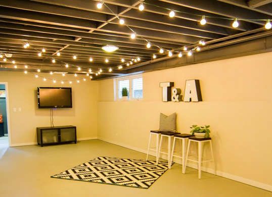 Home Unfinished Basement Lighting Ideas Perfect On Home In 12 Finishing Touches For Your Basements Water 0 Unfinished Basement Lighting Ideas