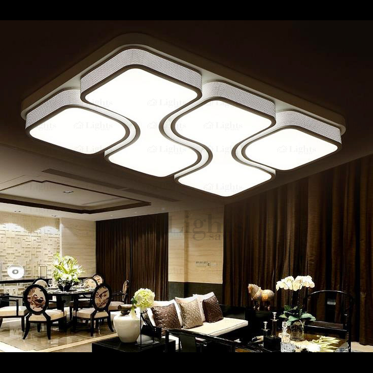  Unique Ceiling Lighting Interesting On Interior Regarding LED Integrated Rectangle Flush Mount Lights 5 Unique Ceiling Lighting