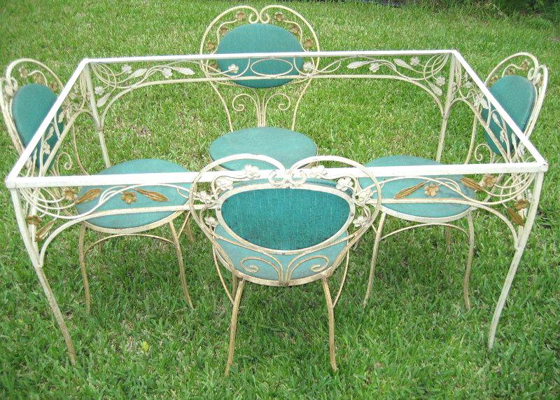 Furniture Vintage Iron Patio Furniture Excellent On Inside New Metal Chairs For Deck Rocking 15 Vintage Iron Patio Furniture