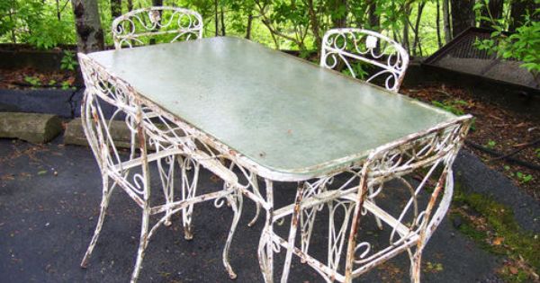  Vintage Iron Patio Furniture Unique On For White Wrought Table Dining Room Fancy Small 1 Vintage Iron Patio Furniture