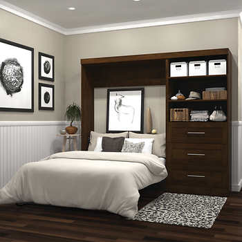 Bedroom Wall Bed Fresh On Bedroom Regarding Boutique Full With 36 Storage Unit And Drawers In Chocolate 3 Wall Bed