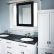 White Bathroom Cabinets With Dark Countertops Modern On Master Renovation Sliding Mirror Over The Window 1