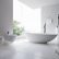Bathroom White Bathroom Tiles Imposing On With Modern 140 Charles Street Nyc New York 8 White Bathroom Tiles
