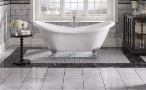 White Floor Tiles Bathroom
