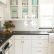 Kitchen White Kitchen Cabinets Astonishing On Intended For Black Countertops And Subway Tile With 6 White Kitchen Cabinets