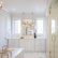 White Master Bathrooms Beautiful On Bathroom With Regard To All Chandelier Over Tub Transitional 2