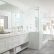 White Master Bathrooms Innovative On Bathroom With Gray Tiled Floors Transitional 3