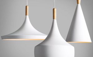White Modern Pendant Light Fixtures Bulb