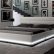 Bedroom White Modern Platform Bed Excellent On Bedroom Pertaining To Contemporary W Lights North 16 White Modern Platform Bed
