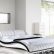 White Modern Platform Bed Interesting On Bedroom With American Eagle B D030 EK King 2