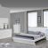 Bedroom White Modern Platform Bed Lovely On Bedroom Throughout WL Nelly 10 White Modern Platform Bed
