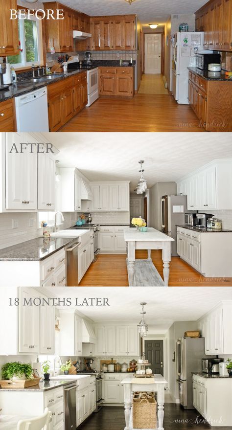 Kitchen White Painted Kitchen Cabinets Before And After Simple On Throughout How To Paint Oak Hide The Grain Paints 0 White Painted Kitchen Cabinets Before And After