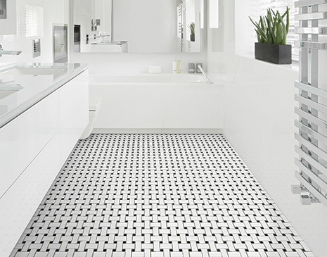 Floor White Porcelain Tile Flooring Imposing On Floor Regarding MosaicArt Epic 22 White Porcelain Tile Flooring