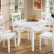 Kitchen White Round Kitchen Table Perfect On With Regard To Awesome And Chairs For 7 White Round Kitchen Table