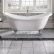 White Tile Bathroom Floor Contemporary On Intended For Decor 4