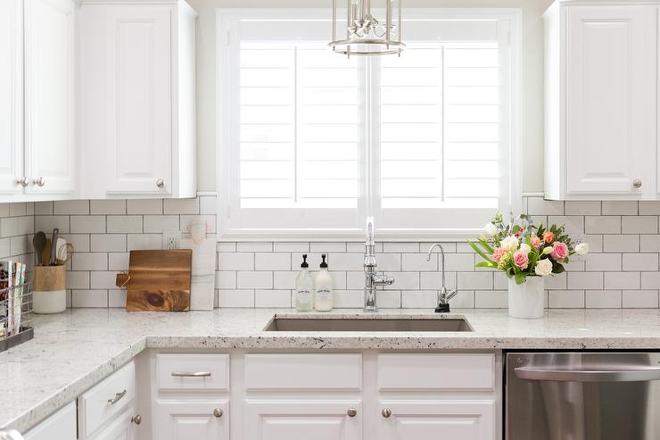 Floor White Tile Kitchen Countertops Modest On Floor Throughout Granite With Subway Backsplash 10 White Tile Kitchen Countertops