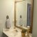 Bathroom Wood Framed Bathroom Mirrors Amazing On Intended Stained Mirror Frugal Homemaker DIY Crafts 6 Wood Framed Bathroom Mirrors