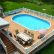 Other Above Ground Swimming Pool With Deck Nice On Other Inside 43 Best LARGE Pools Images Pinterest Decks 7 Above Ground Swimming Pool With Deck