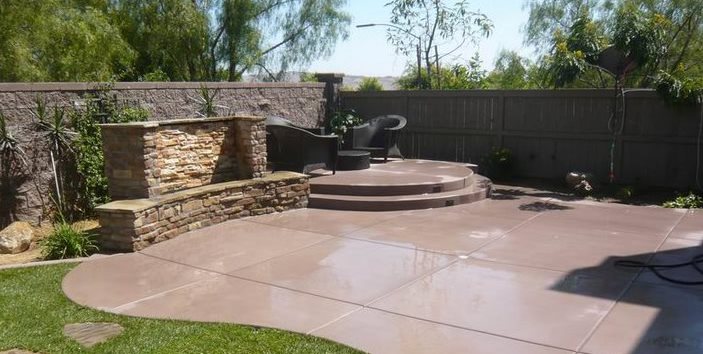 Home Backyard Concrete Designs Perfect On Home With Regard To Patio Design Ideas And Cost Landscaping Network 0 Backyard Concrete Designs