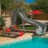 Other Backyard Pool With Slides Brilliant On Other Pertaining To Inter Fab Adrenaline Swimming Slide 19 Backyard Pool With Slides