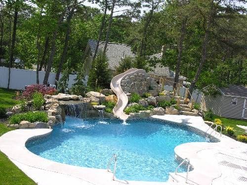 Other Backyard Pool With Slides Stylish On Other In Swimming Designs Pinterest 0 Backyard Pool With Slides