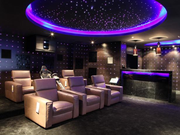 Home Basement Home Theater Lighting Exquisite On Throughout Design Ideas Pictures Tips Options HGTV 1 Basement Home Theater Lighting