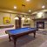 Basement Pool Table Astonishing On Other Intended For Olympia Fireplace Finished Company 2