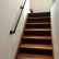 Interior Basement Stairs Railing Brilliant On Interior Intended For Painted Pipe Handrail Wall At Beginning Of 23 Basement Stairs Railing