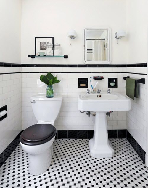 Bathroom Bathroom Tiles Black And White Stunning On 31 Retro Floor Tile Ideas Pictures 0 Bathroom Tiles Black And White