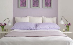 Bedroom Purple And White