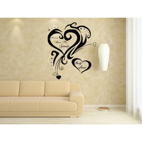 Bedroom Bedroom Wall Decor Romantic Brilliant On Intended Art Stickers Decal Always Kiss Me Goodnight 0 Bedroom Wall Decor Romantic
