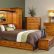 Bedroom Wall Unit Headboard Interesting On Throughout Mission Pier Four Piece Master Set From DutchCrafters Amish 5