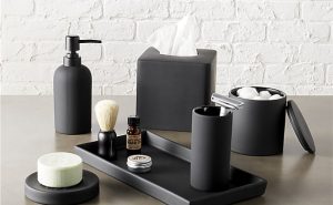 Black And Teal Bathroom Accessories