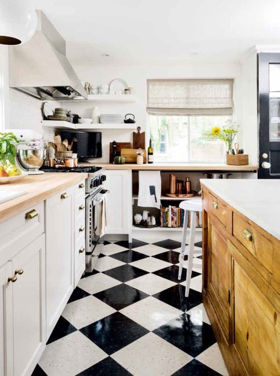 Floor Black And White Tile Floor Kitchen Fresh On With Regard To Price Estimates Checkerboard Tiles For Every Budget 0 Black And White Tile Floor Kitchen