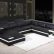 Furniture Black Sectional Couches Imposing On Furniture Intended Modern Leather Sofas 25 Black Sectional Couches