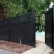 Black Vinyl Fence Modern On Home Throughout Top Fencing With Arched PVC White Picket 3